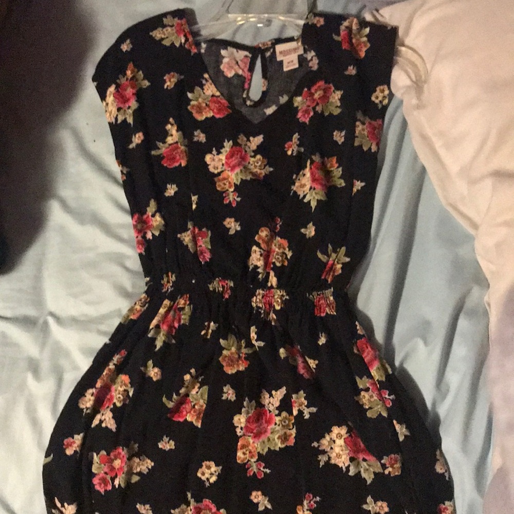 Little black floral dress